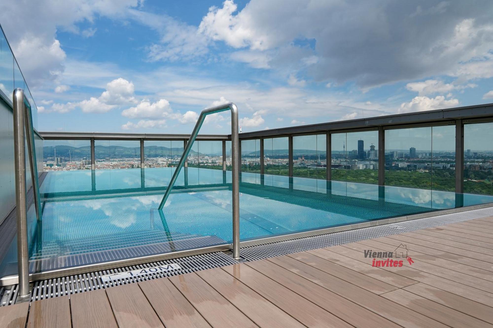 Triiiple 7Heaven - Amazing View On Top Floor With Rooftop Pool Vienne Extérieur photo